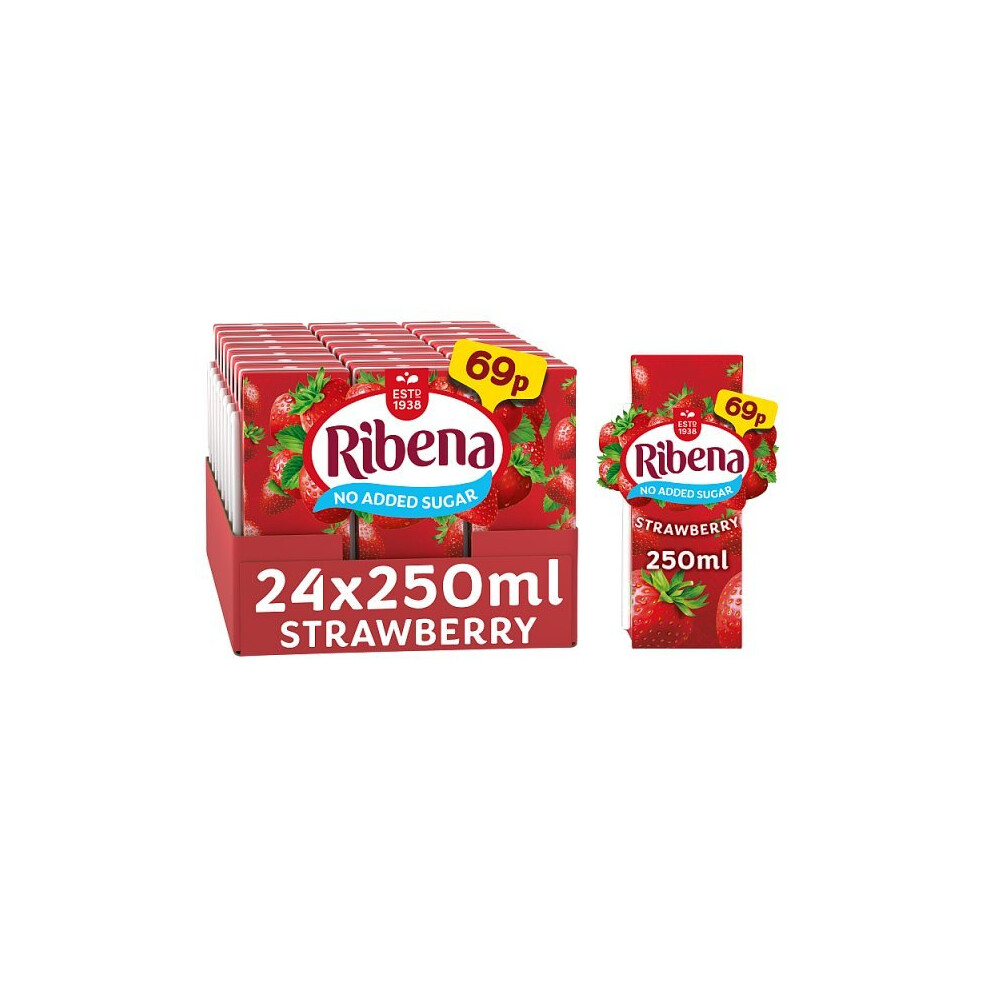 Ribena Strawberry Light Juice Drink 250Ml (Case Of 24)