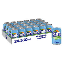Fanta Pineapple & Grapefruit 330ml (Case of 24, 24 x 330ml)