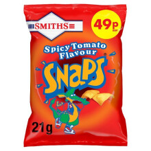 Smiths Snaps Spicy Tomato Snacks 21g (Case of 30)