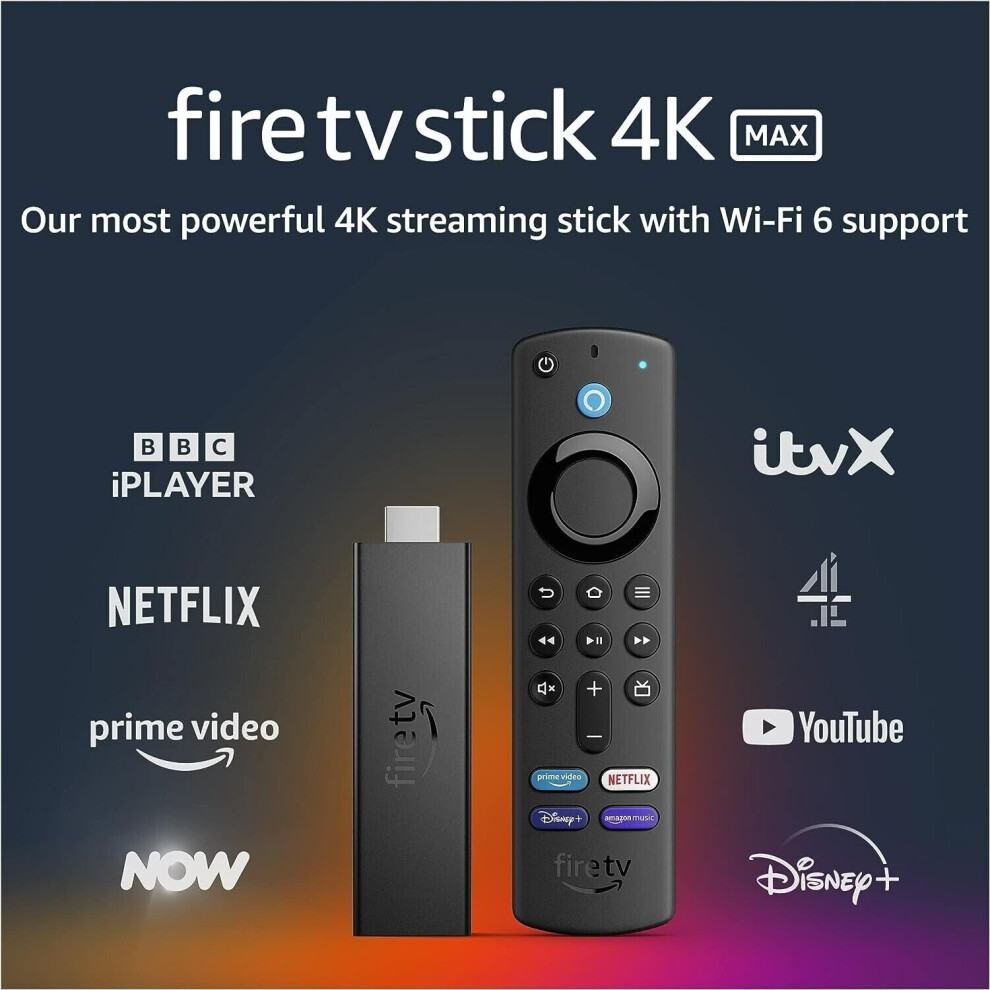 Amazon Fire Stick 4K Max Tv Stick Ultra Hd Streaming Wi-Fi 6 Alexa 840080565170