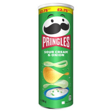 Pringles Sour Cream & Onion 165g (Case of 6)
