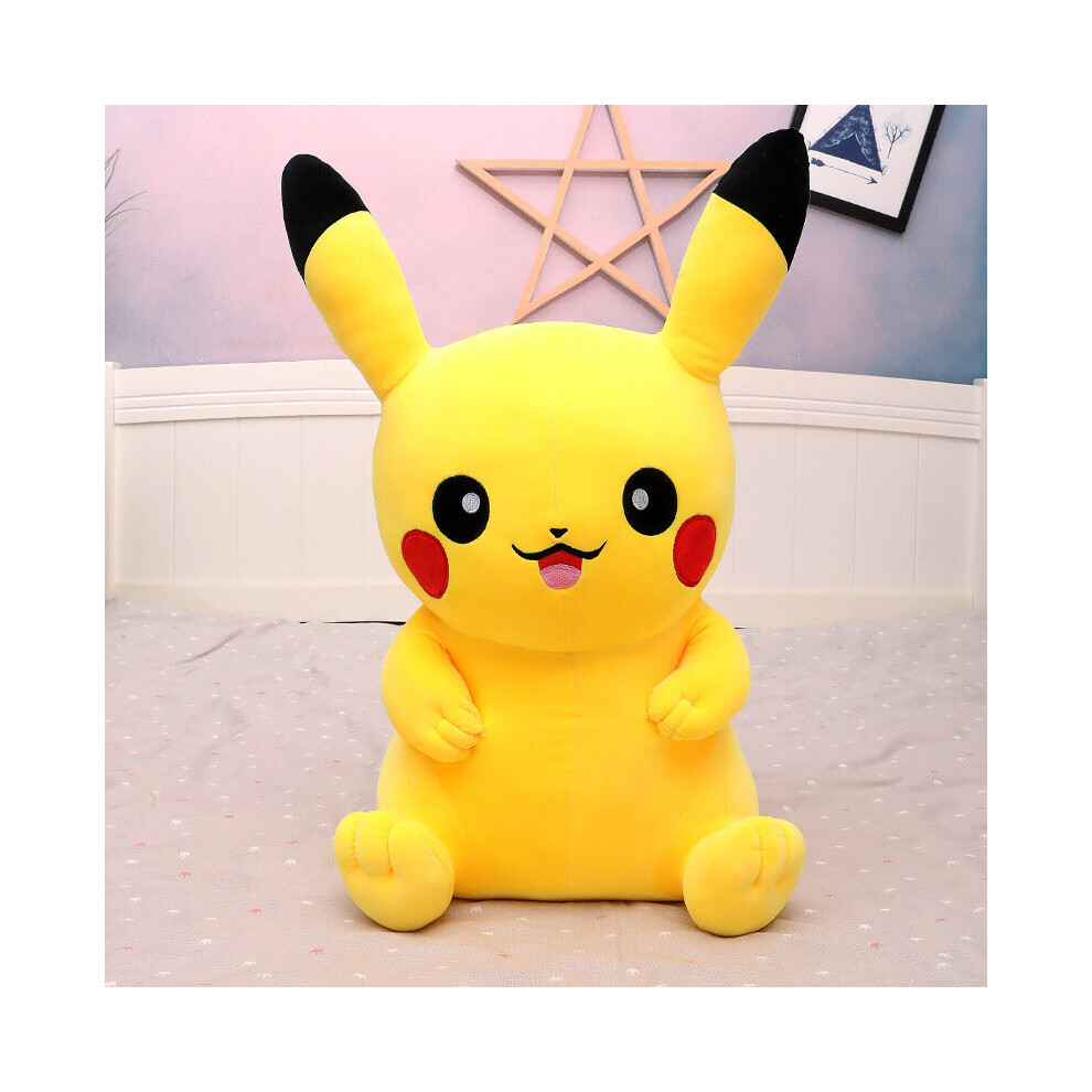 (Large style, 50cm) 80cm Anime POKEMON Pikachu Large Stuffed Dolls Soft Plush Animal Toy Christmas Gift