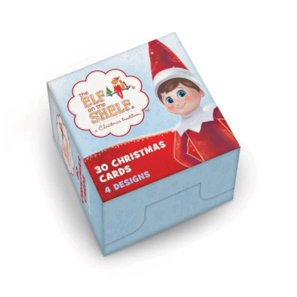 Christmas Card Multipack, Elf On The Shelf, 30 Cards, 4 Designs