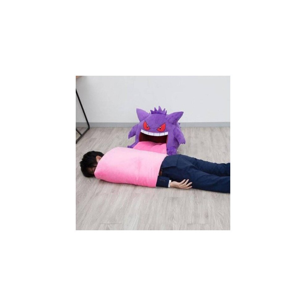 Gengar Headgear Siesta Plush Cushion Pillow Sleeping Blanket Dual Decor Purpose