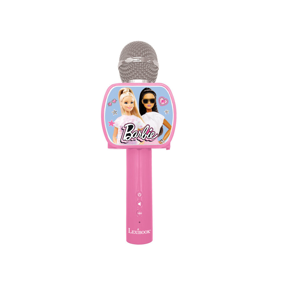 Lexibook Barbie Wireless Karaoke Microphone with Bluetooth - MIC240BB