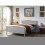 Comfy Living (Grey, With Kerri Mattress) 5ft Solid Wooden Curved Bed in Grey or White 1