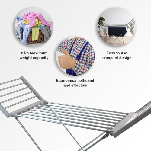Actiasgear Electric Heated Clothes Airer Foldable 2