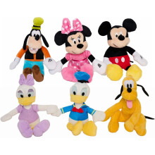 (6PCS/SET) KIDS PREFERRED Disney Friends 6 Pack Plush Toys Set with Hand Fasteners Christmas Gift