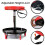 Creeper Stool Seat Pneumatic Mechanic Round Car Bike Workshop Garage - Red/Black 4