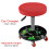 Creeper Stool Seat Pneumatic Mechanic Round Car Bike Workshop Garage - Red/Black 1