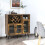 Costway Industrial Sideboard Cabinet Kitchen Cupboard with Adjustable Shelves 8