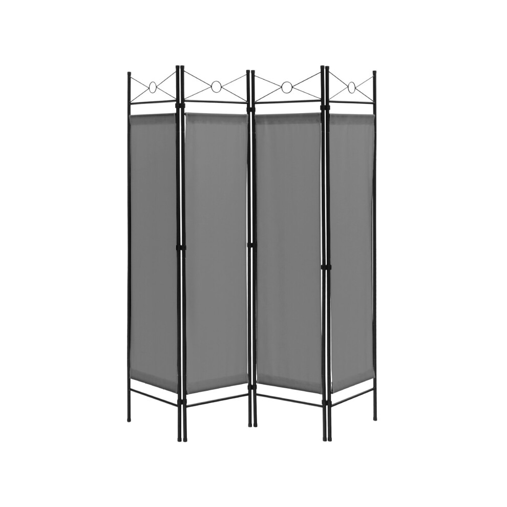 159 x 182 cm 4-Panel Room Divider Foldable & Metal Framed Easy Install