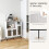 Costway Industrial Sideboard Cabinet Kitchen Cupboard with Adjustable Shelves 8