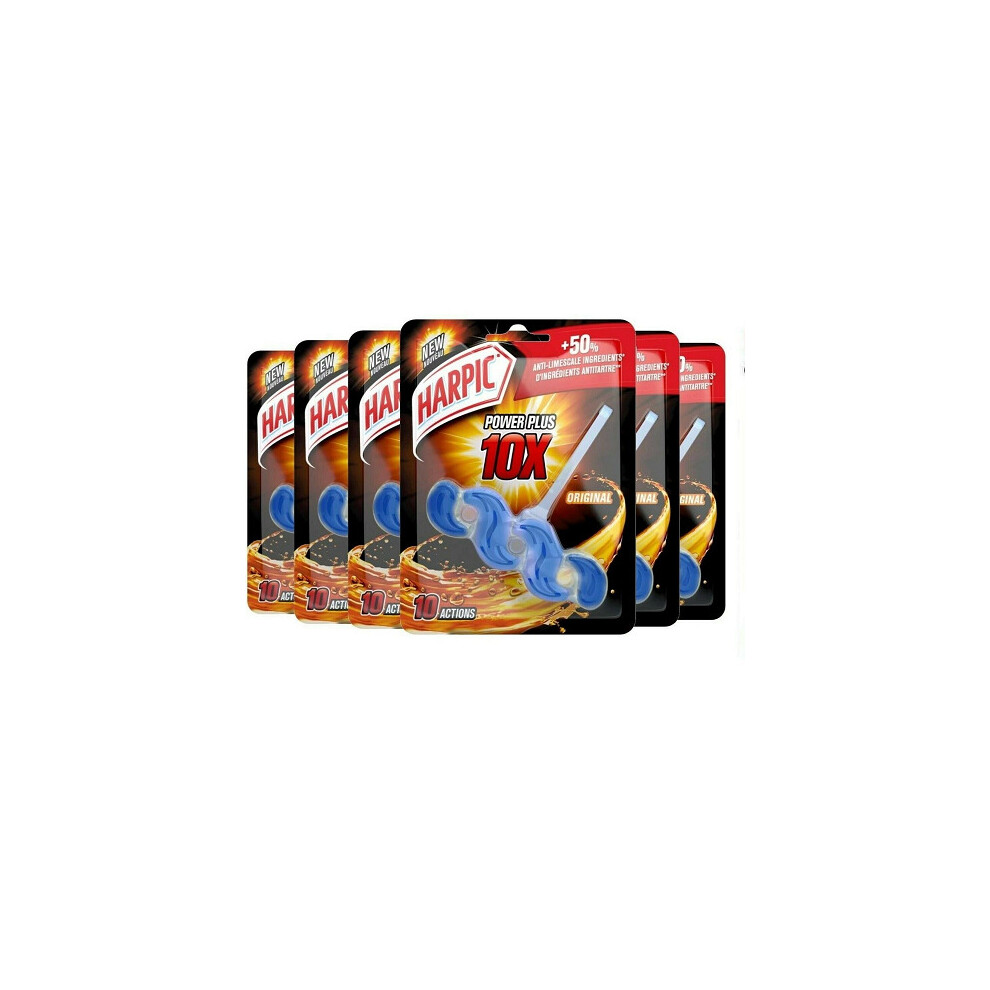 Harpic Toilet Rim Block Power Plus 10X Original - 6 X 35G