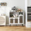 Costway Industrial Sideboard Cabinet Kitchen Cupboard with Adjustable Shelves 3