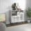 Costway Industrial Sideboard Cabinet Kitchen Cupboard with Adjustable Shelves 9