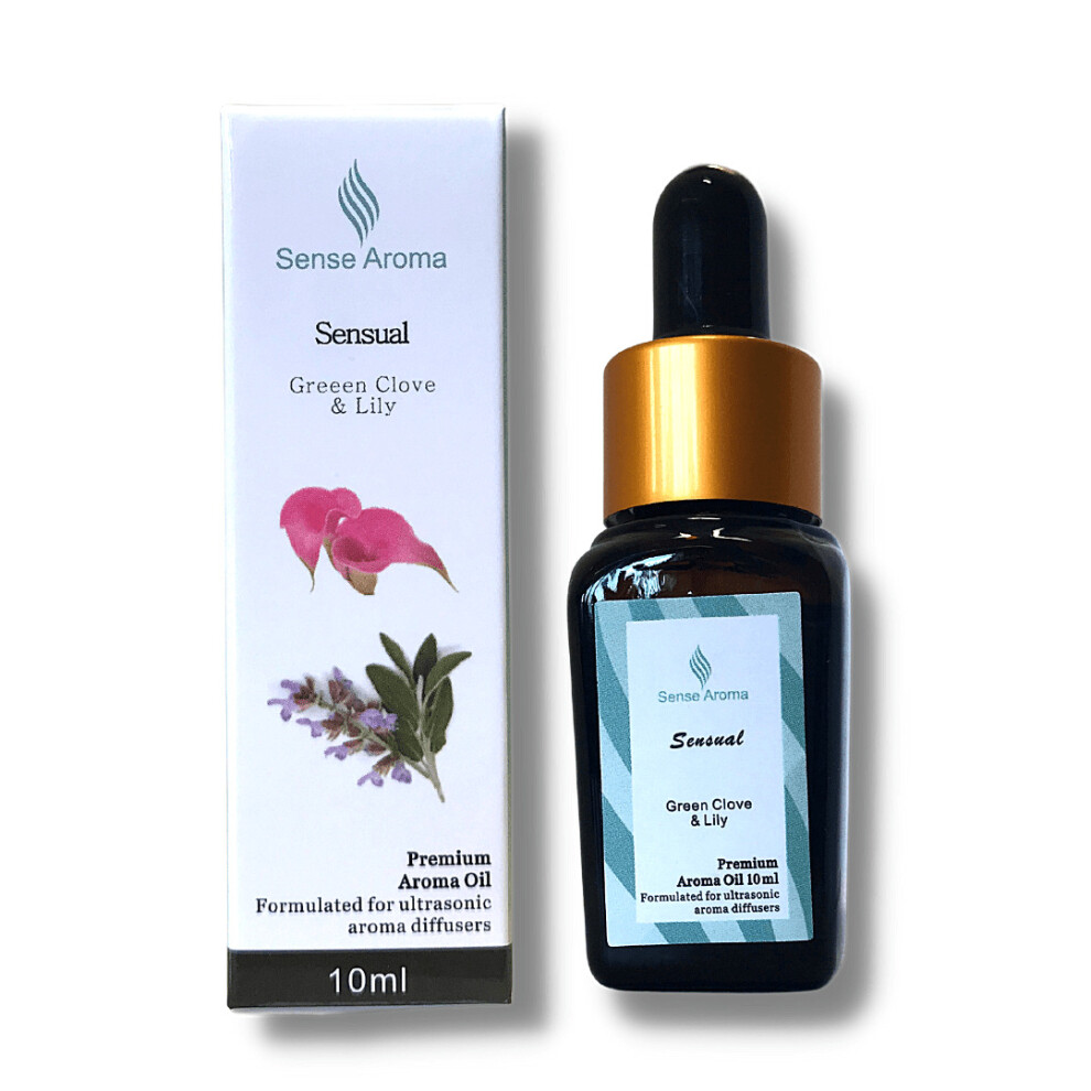 Sense Aroma Green Premium Scented Fragrance Oil Sensual 10Ml Clove & Lily For Diffuser