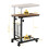Costway C-shaped Sofa Side Table Adjustable End Table w/ Storage Basket 2