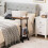 Costway C-shaped Sofa Side Table Adjustable End Table w/ Storage Basket 8