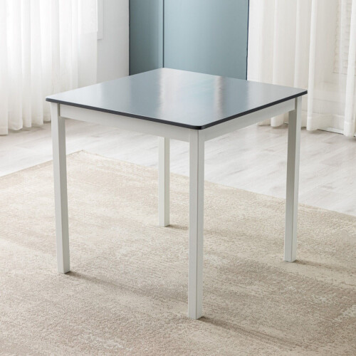 MCC (Grey) Classic Solid Wooden Dining Table and 2 Chairs 2+1 2