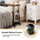Costway C-shaped Sofa Side Table Adjustable End Table w/ Storage Basket 4