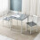 MCC (Grey) Classic Solid Wooden Dining Table and 2 Chairs 2+1 1