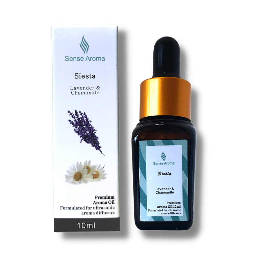 Sense Aroma Premium Scented Fragrance Oil Siesta 10Ml & Chamomile For Diffuser Lavender