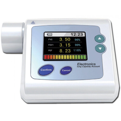 Digital Electronic Spirometer + Memory + Software