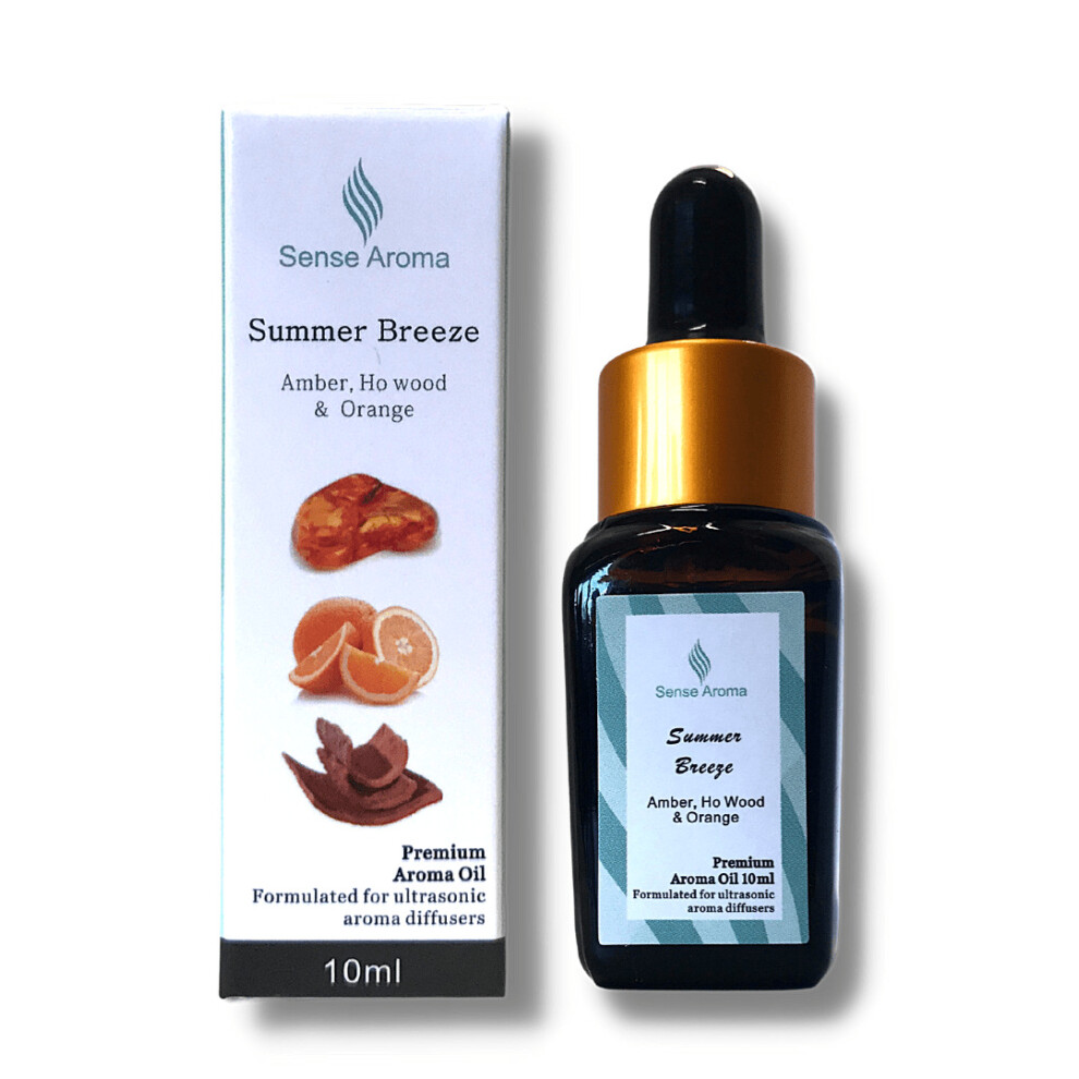 Premium Scented Fragrance Oil Summer Breeze 10ml Amber & Ho Wood for Diffuser