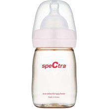 Premium Spectra PPSU Wide Neck Baby Bottle - 1 x 160ml Bottle with Slow Flow Teat