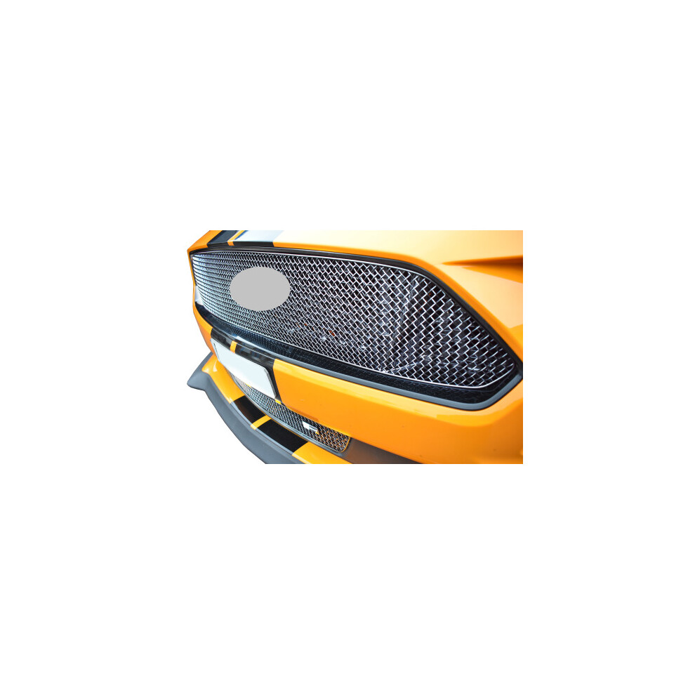 (Silver) Ford Mustang Gt Facelift - Front Grille Set (2018 -) Silver 5060468074024