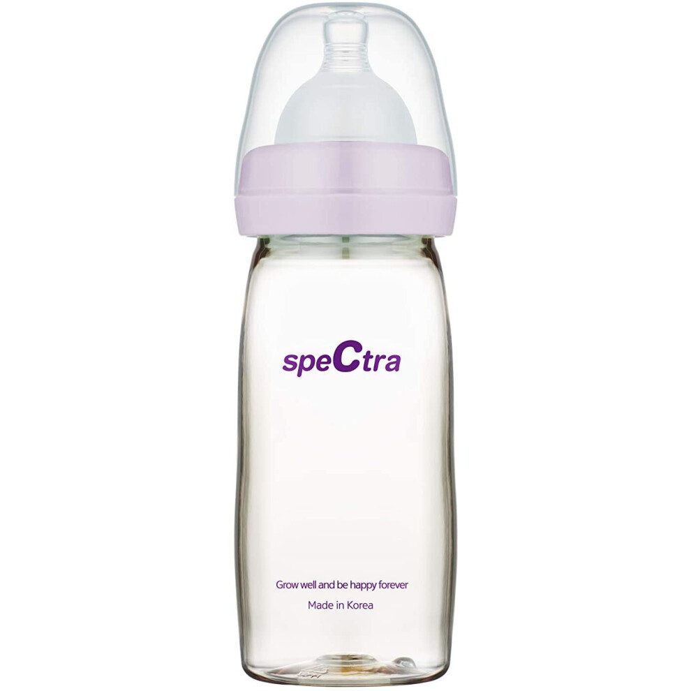 Premium Spectra PPSU Wide Neck Baby Bottle - 1 x 260ml Bottle with Fast Flow Teat