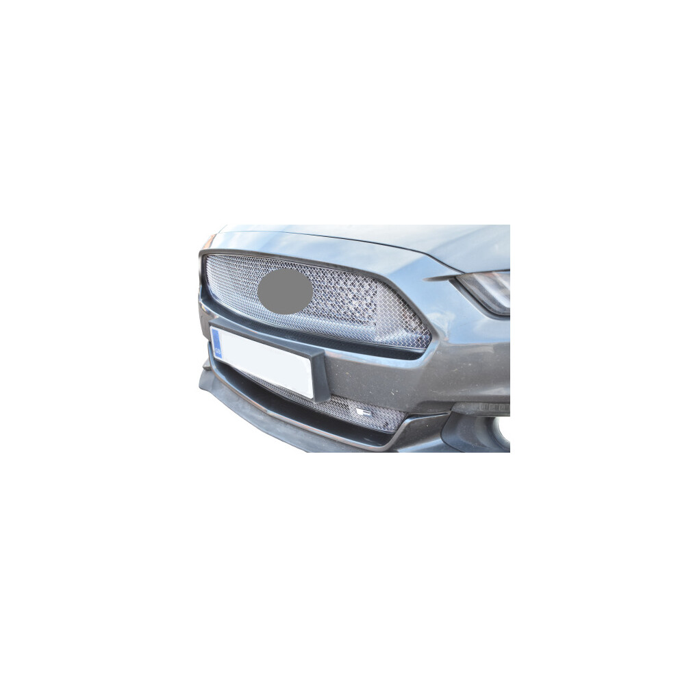 (Silver) Ford Mustang Gt - Front Grille Set (2015 - 2018) Silver 5060468073966