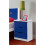 Comfy Living (Blue) Wooden 3 Drawer Bedside Table In Pink Blue Or Grey 1