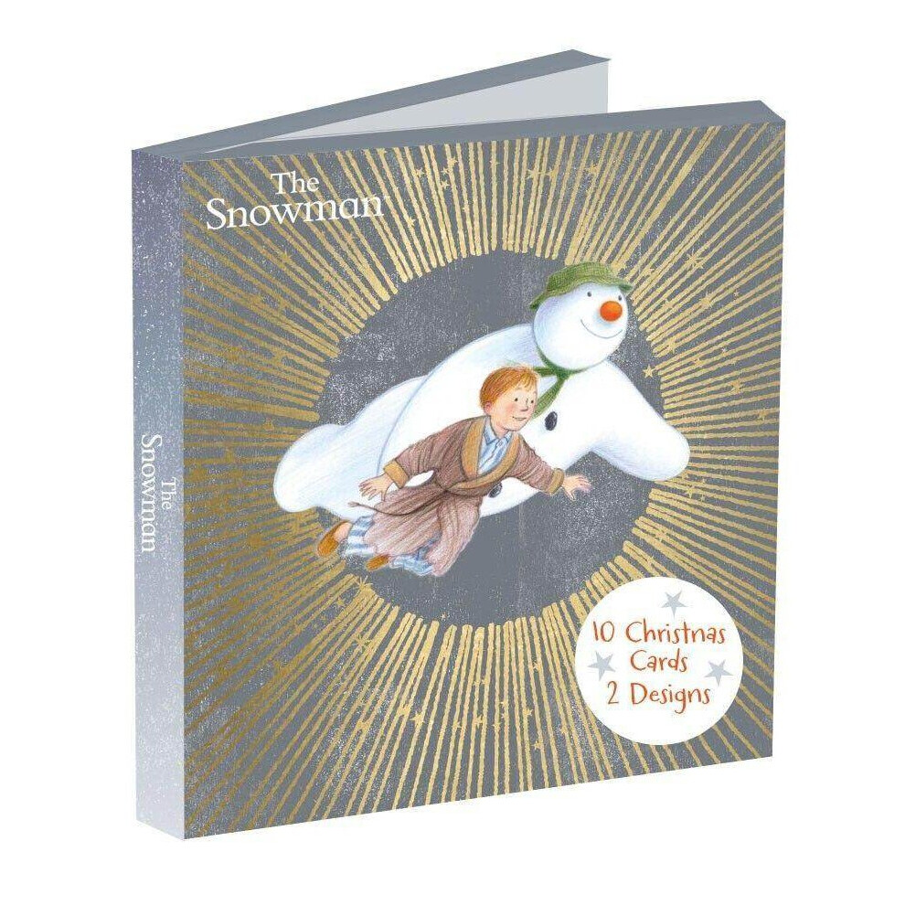 Christmas Card Multipack. The Snowman, 10 Cards, 2 Designs