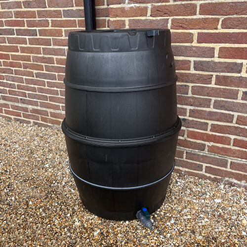 Selections Rain Barrel Garden Water Butt with Tap & Lid (170 Litre) 1