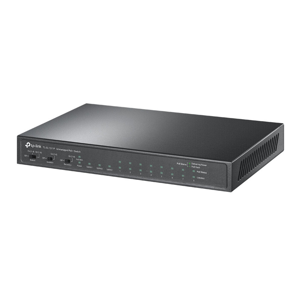 TP-Link 8-Port 10/100Mbps + 3-Port Gigabit Desktop Switch with...