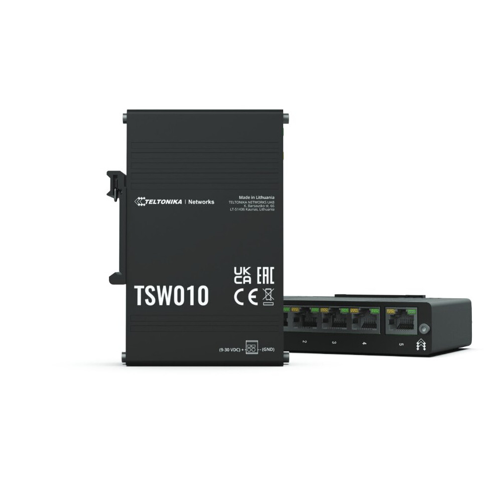 Teltonika TSW010 DIN Rail Ethernet Switch 5-Port 10/100Mbps - Bild 6