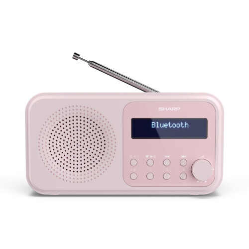 Sharp Radio Portable - SHARP - DR-P420 (PK) - DAB/DAB+/FM - Bluetooth - Alimentation USB/Piles
