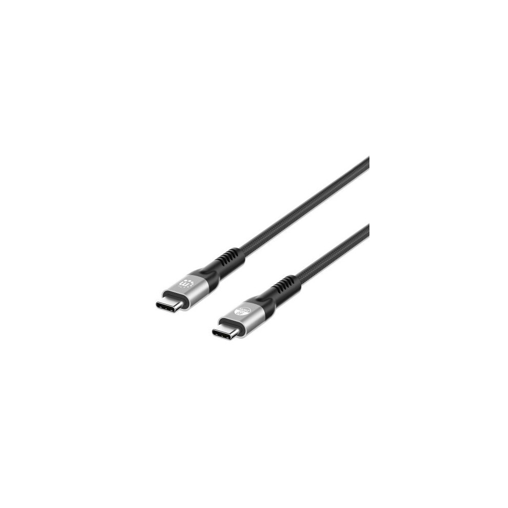 Manhattan USB-C to USB-C Cable (240W), 1m, Male to Male, Black,...