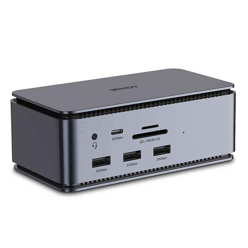 Lindy Dst-Pro Usb4 Docking Anthracite 4002888433723