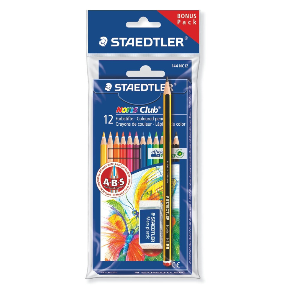 Staedtler Noris Club 144 Set Black, Blue, Bordeaux, Brown, Green,...