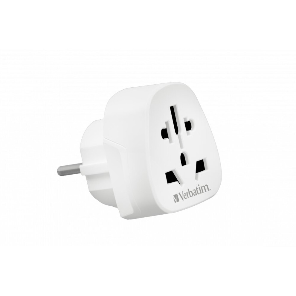 Verbatim 49549 Power Plug Adapter White