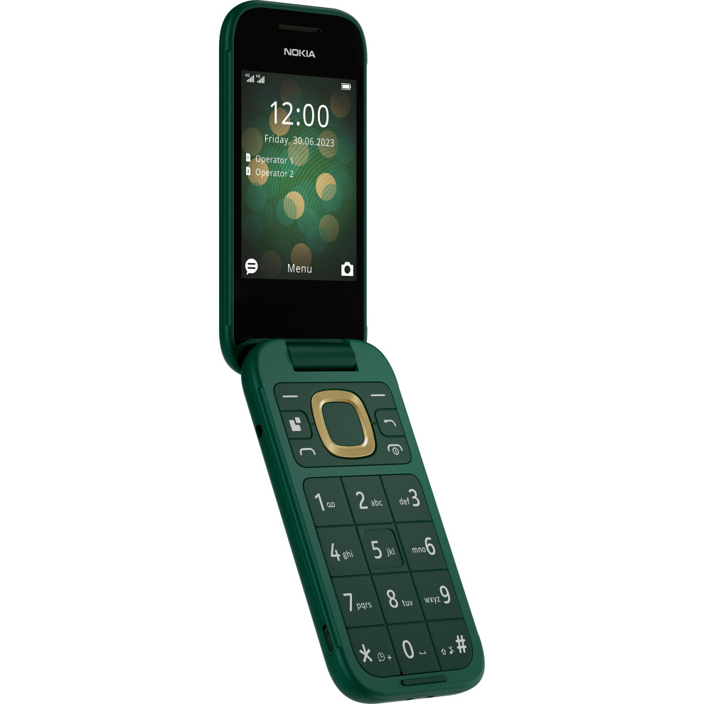 Nokia 2660 Flip - UK Model - Dual SIM - Green- 128MB - 48MB 