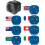 Voedingsconnector kit - brennenstuhl - Blauw - Voeding 1