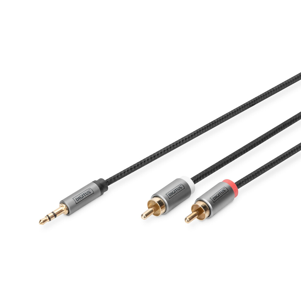 Digitus Audio Adapter Cable, 3.5 Mm Stereo Jack To Rca 4016032481331