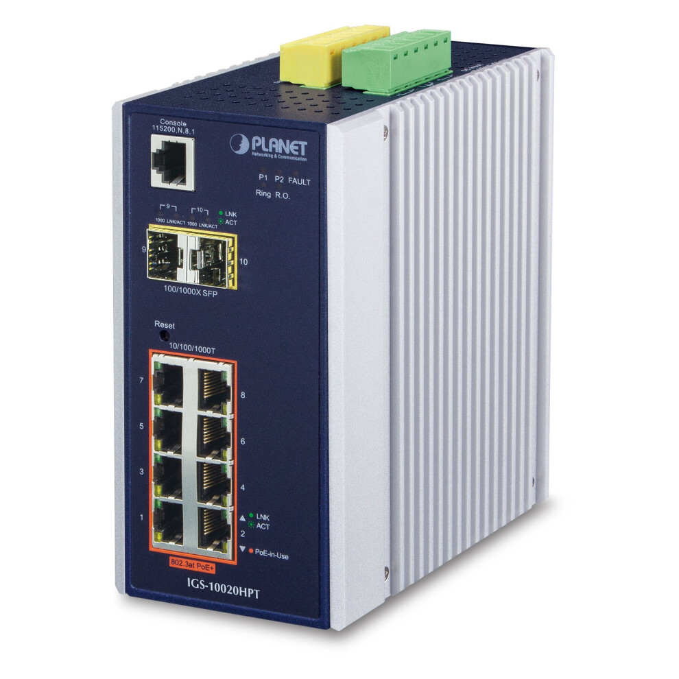 Planet Igs-10020Hpt Network Switch Managed L2+ Gigabit Ethernet... 4711213689116