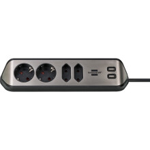 Brennenstuhl 1153590410 power extension 2 m 4 AC outlet(s) Indoor...