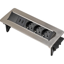 Extensor de filtro de linha Brennenstuhl Indesk Power com tomadas de carregador USB - 1396200113