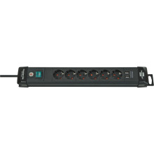 Multiplique - Brennenstuhl - 1951160602 - 6 tomadas - Preto - 16 A